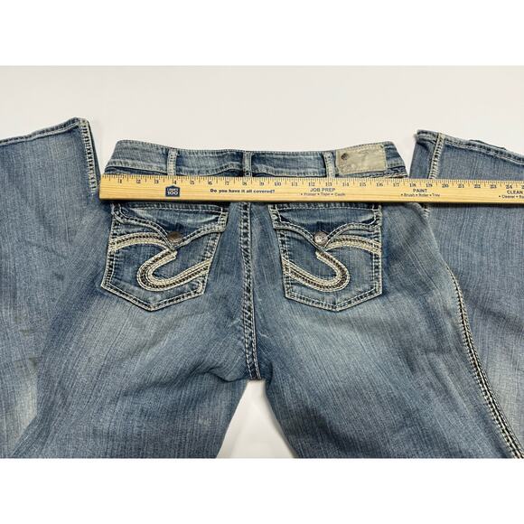 Silver Jeans Women's Straight Leg Jeans - Light Blue - Picture 7 of 7